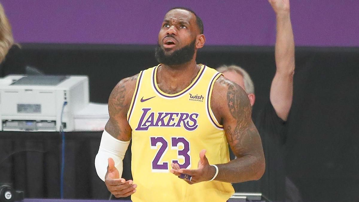 LeBron James of the Los Angeles Lakers