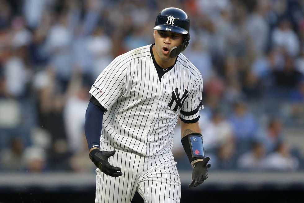 New York Yankees Catcher Gary Sanz