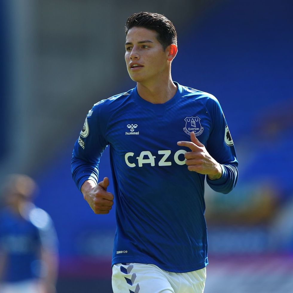 Everton midfielder James Rodriguez