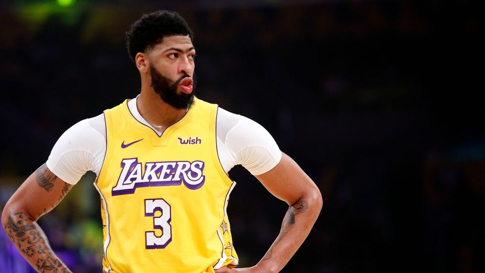 Anthony Davis of the Los Angeles Lakers